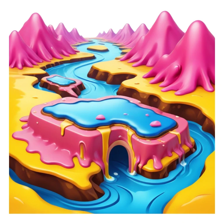 spam land surreal dali melting landscape sticker