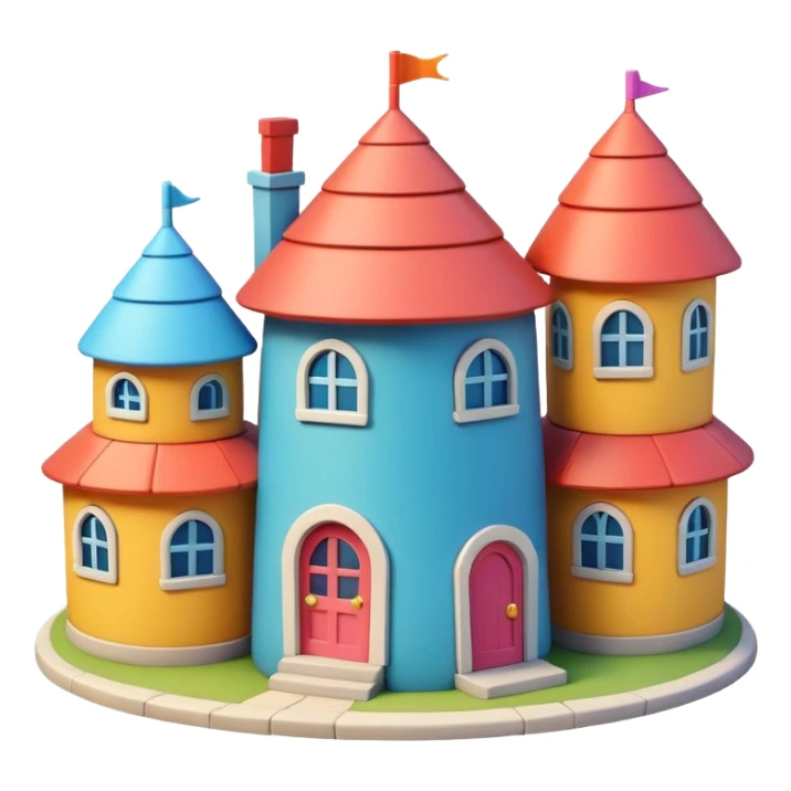Gible-stylelittle city and small home sticker
