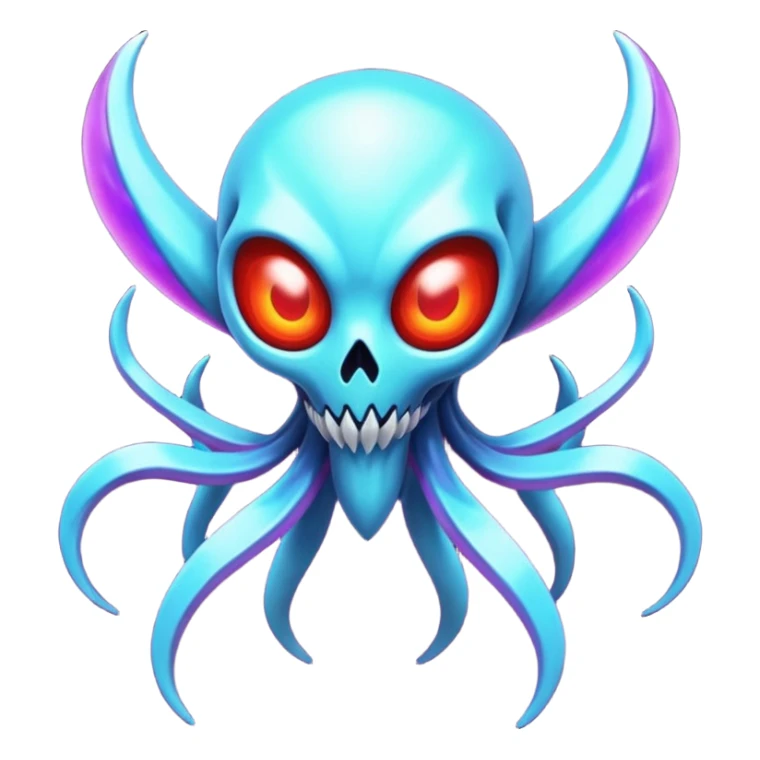 Abstract Ghastly-Haunter-Duskull-Deoxys-hybrid-fantasy-creature sticker