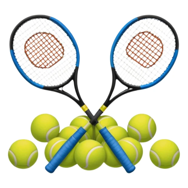 el polideportivo, agrega unas raquetas de tenis sticker