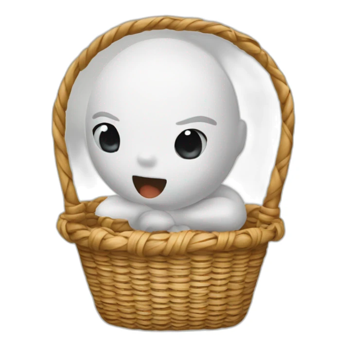 Garçon blanc basket sticker