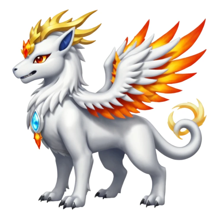 Absol-Reshiram-Solgaleo-Fusion (full body) sticker