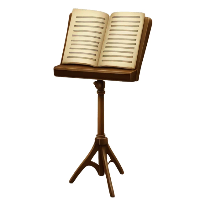 vintage music stand sticker