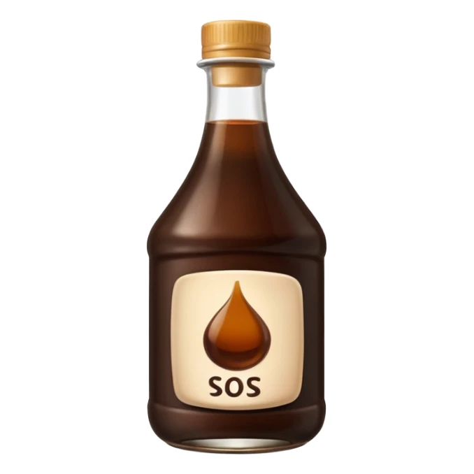 a bottle of soy sauce sticker
