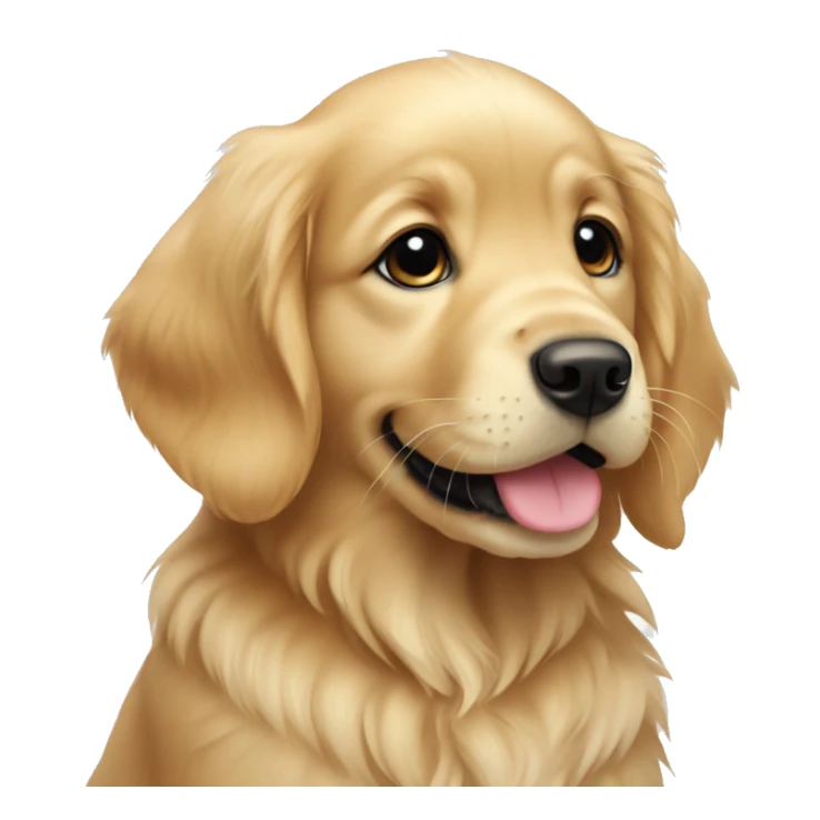 Pretty golden retriever puppy  sticker