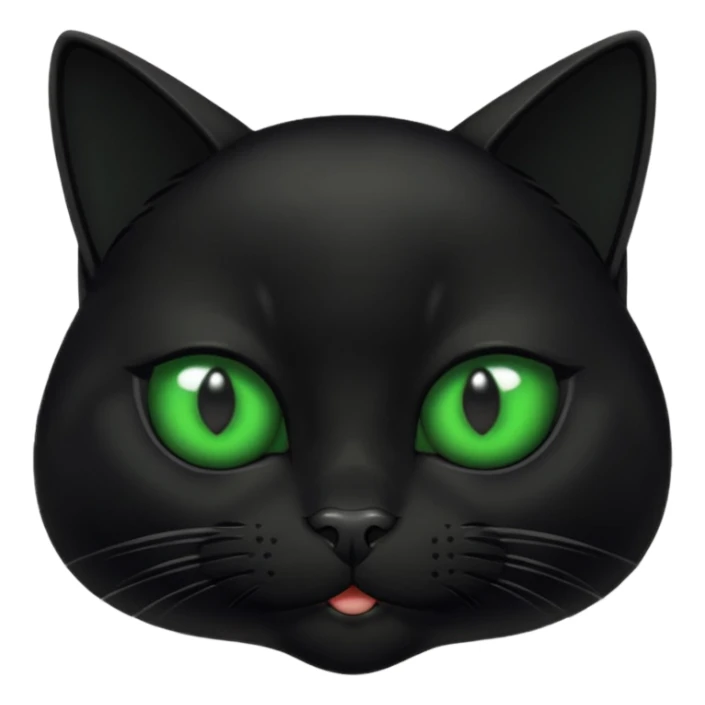 A black cat doing a bombastic side eye sticker