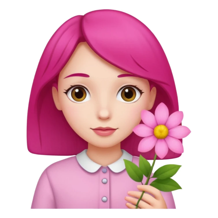 Girl with two hands in front sticker