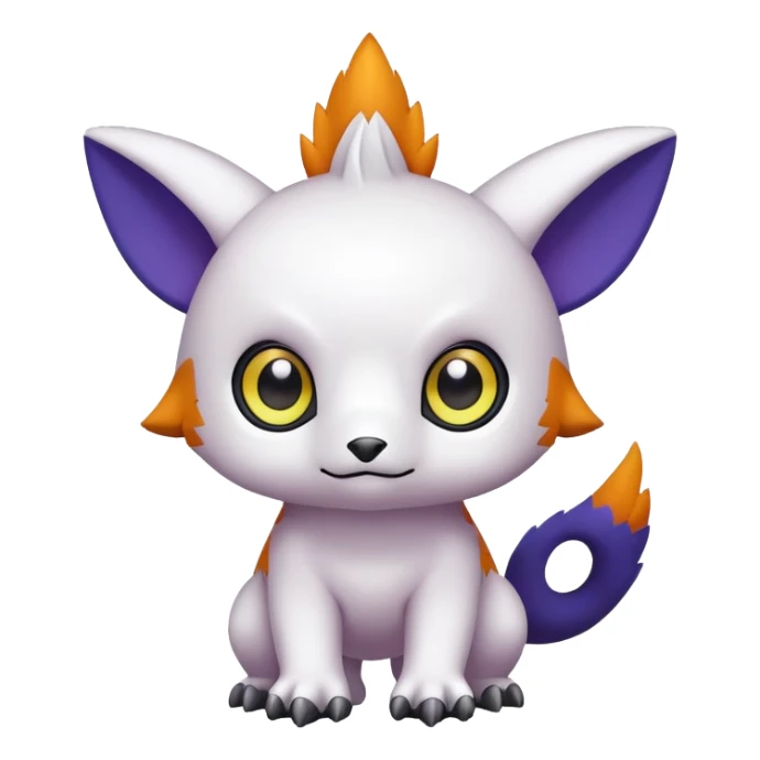 cute kawaii cool Digimon-Fakemon-animal full body sticker