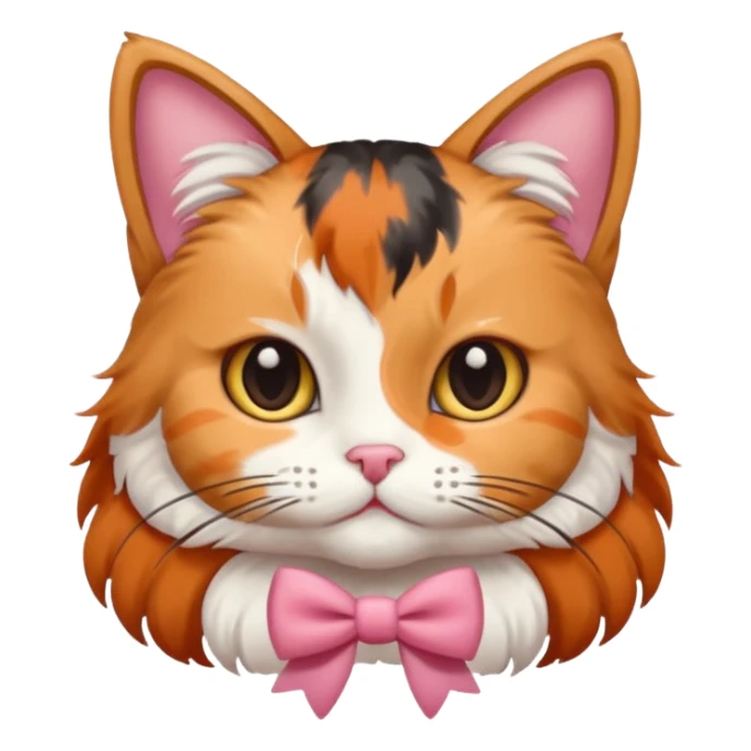 GATITA ENAMORADA CON UN MOÑO sticker