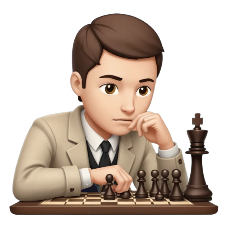 A brilliant movie in a chess sticker