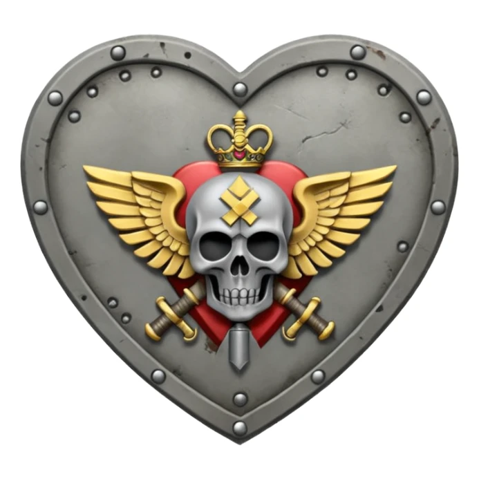 Death Korps Of Krieg love heart sticker