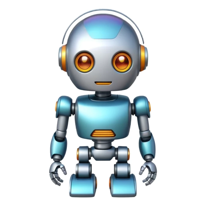 depict the concept of AI in a fun way sticker