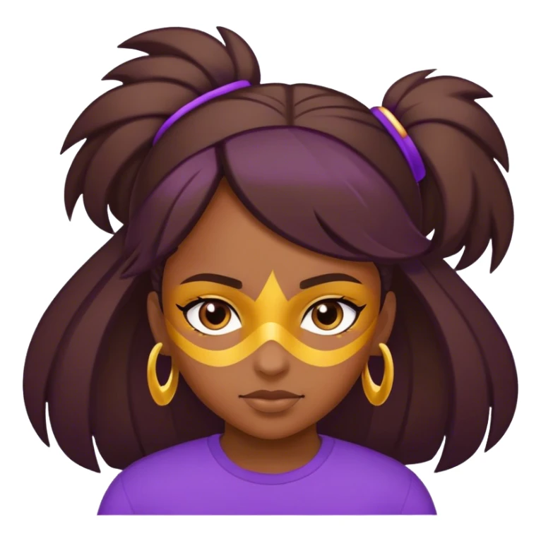 Girl power words purple and yellow sticker