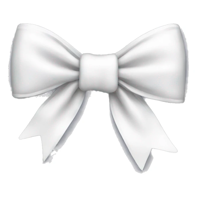 white bow sticker