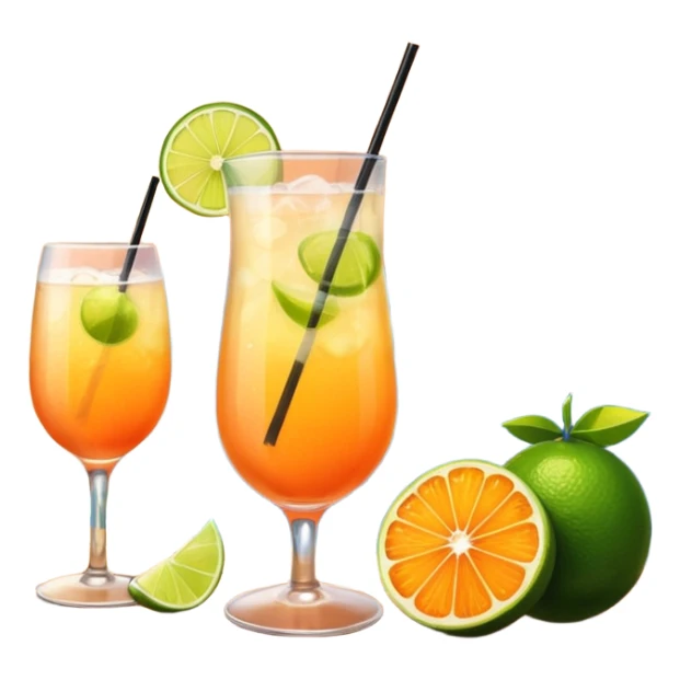 terrace sunset and mocktail. No person sticker