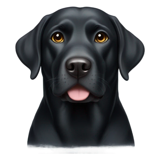 Black English Labrador Retriever sticker