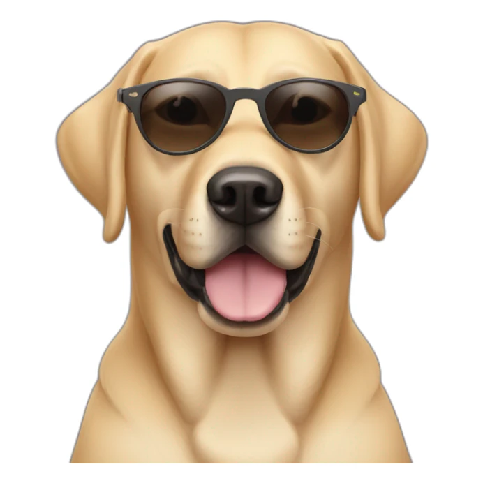 cool labrador sunglasses sticker