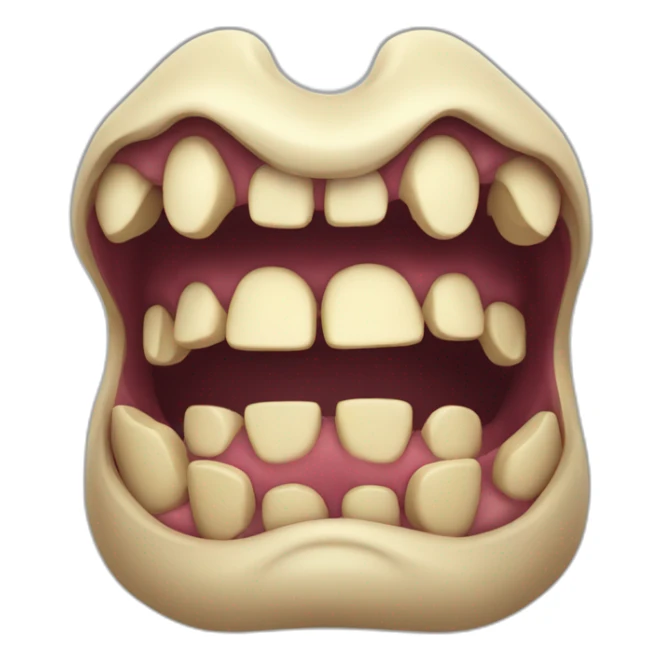 strong muscilar jaw face mewing sticker