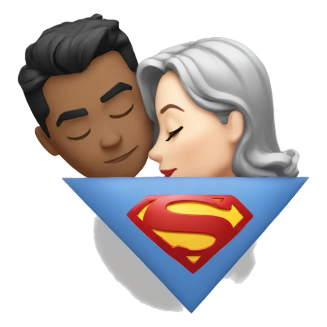 Superman-kiss-Wonder-Woman sticker