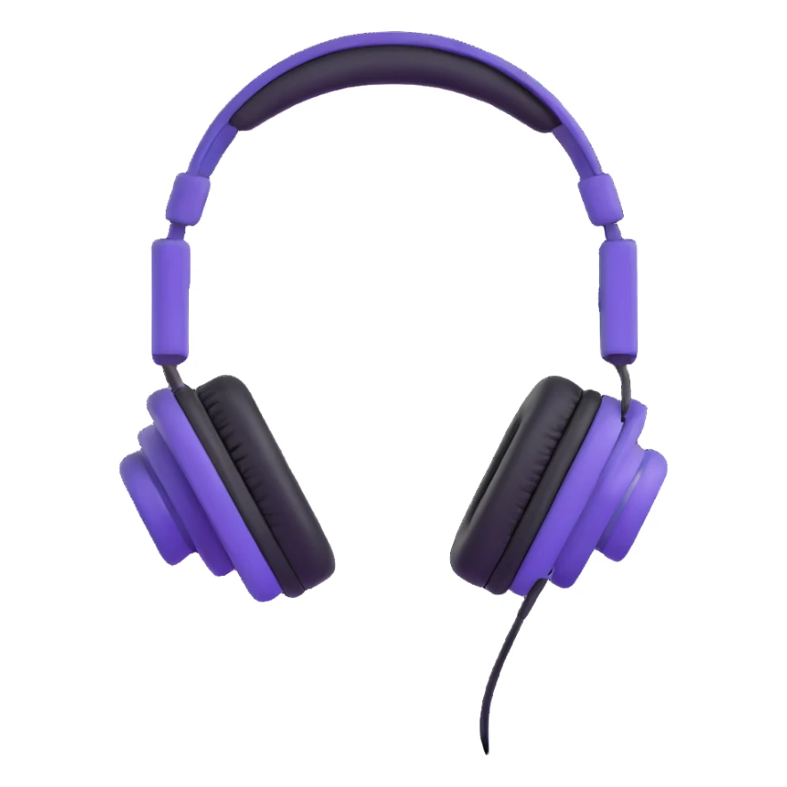 sound wave being enjoying music with headphones sticker