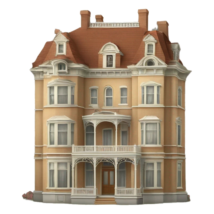 Exclusive pre-Victorian Mansion hotel bird’s house sticker