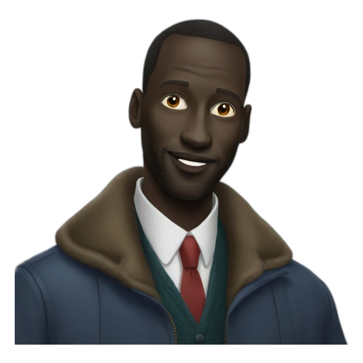 Omar Sy lupin Netflix sticker