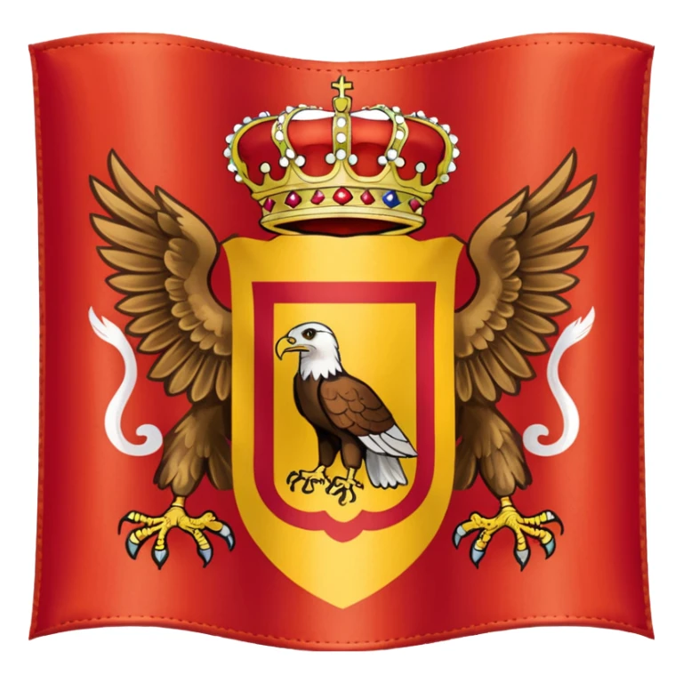 La bandera de España con el águila de san juan sticker