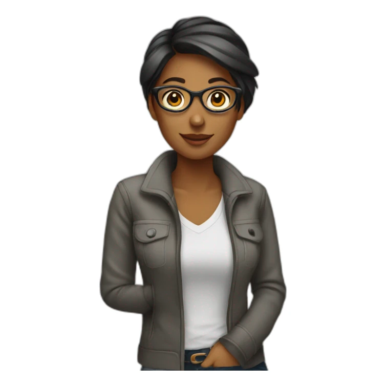 Graphic designer woman sticker