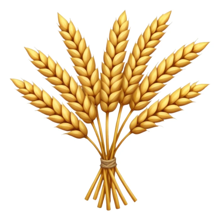 An emoji of a bundle of wheat stalks from ancient Mesopotamia. sticker