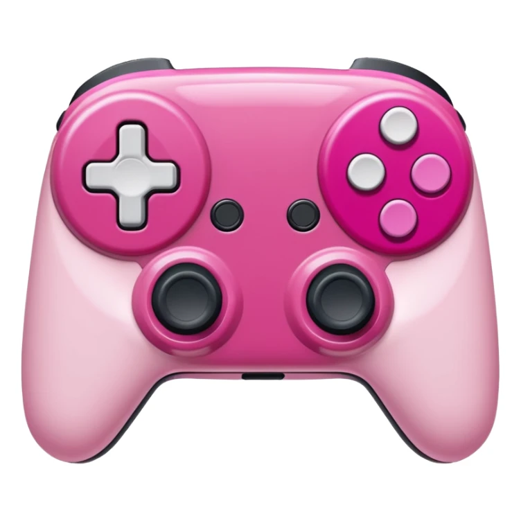 mix light pink dark pink and white girly gamer app sticker