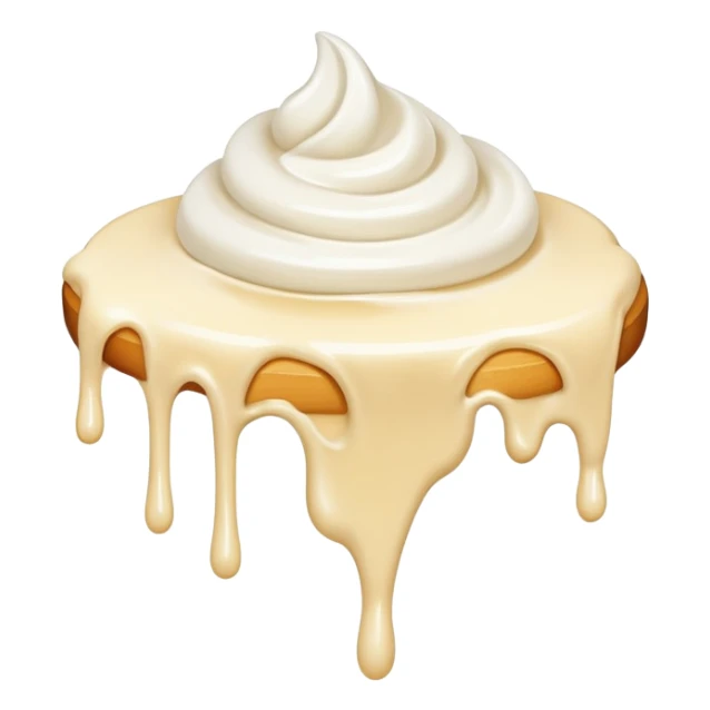 A smear of cream sticker