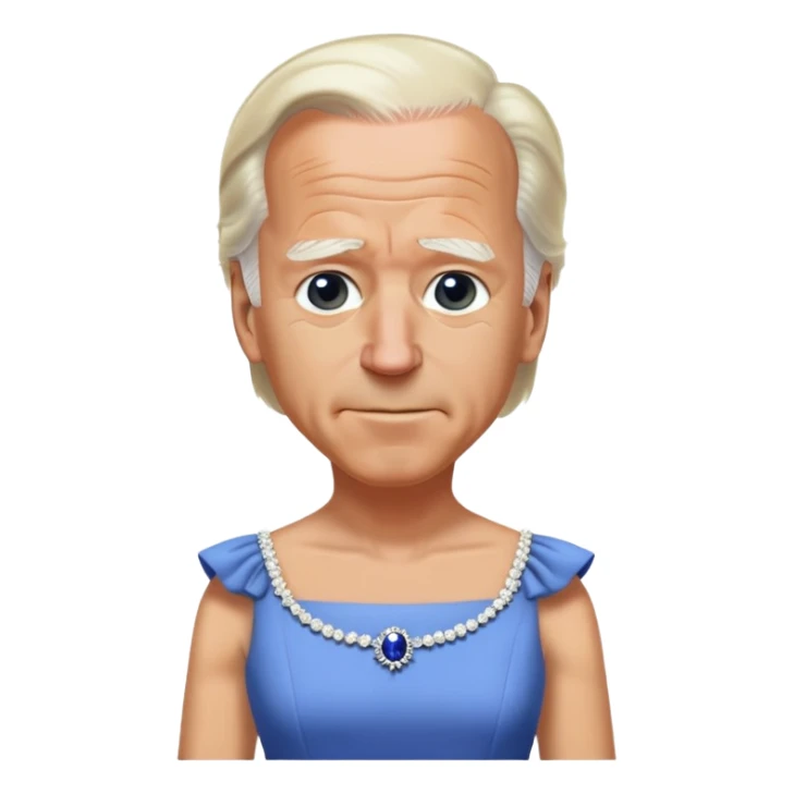 Joe Biden wearing a dress sticker