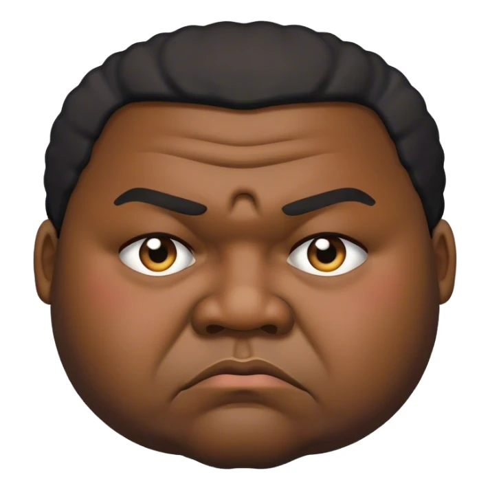 black man whos fat and a thug sticker