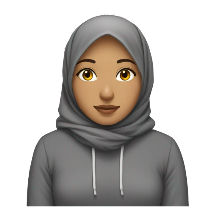 Hijabi-wearing-a-hoodie-and-sleeping-cozy sticker