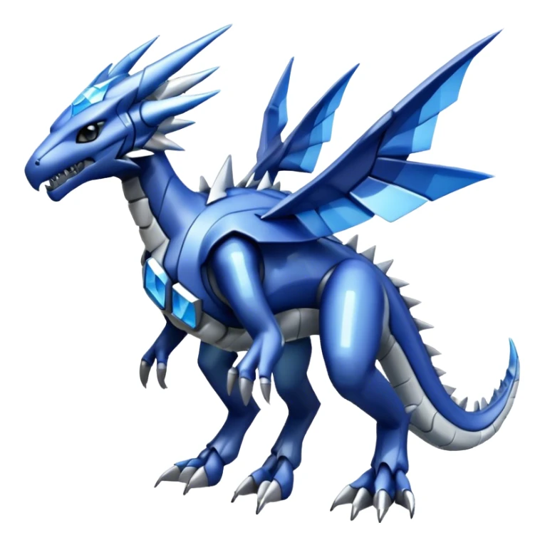 Futuristic Cool Edgy Shiny Digimon-Dialga-Palkia-hybrid full body sticker