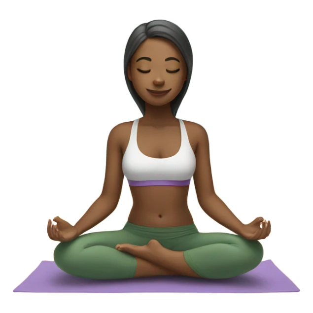 Girl doing yoga on the beach sticker