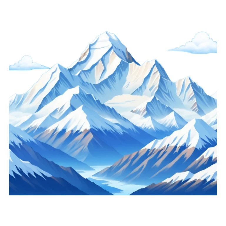 Make an emoji of Kanchenjunga mountain sticker