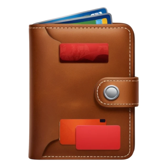 portefeuille avec billet et carte bancaire sticker