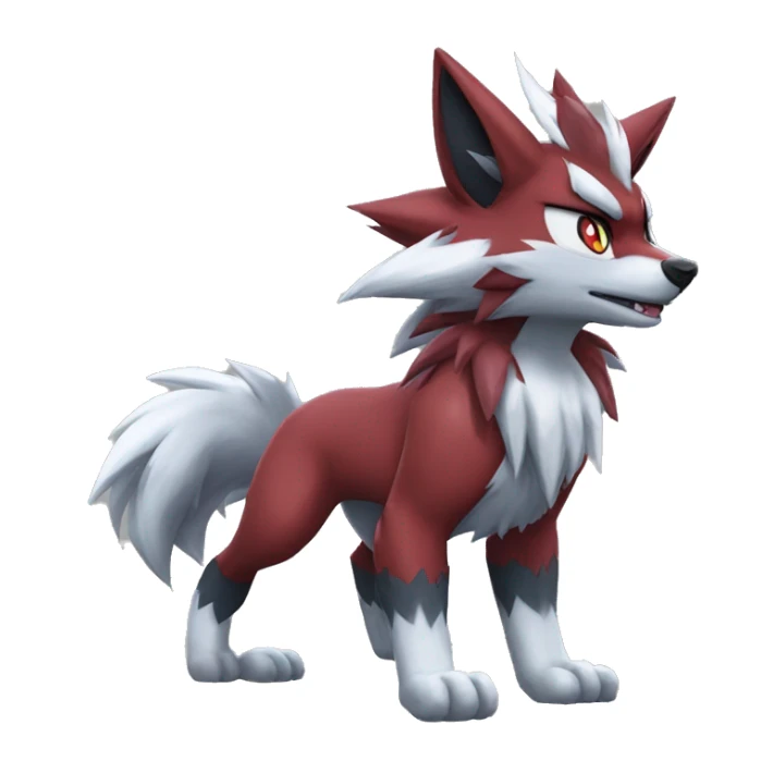  Incineroar Zoroark Lycanroc Fakemon sticker