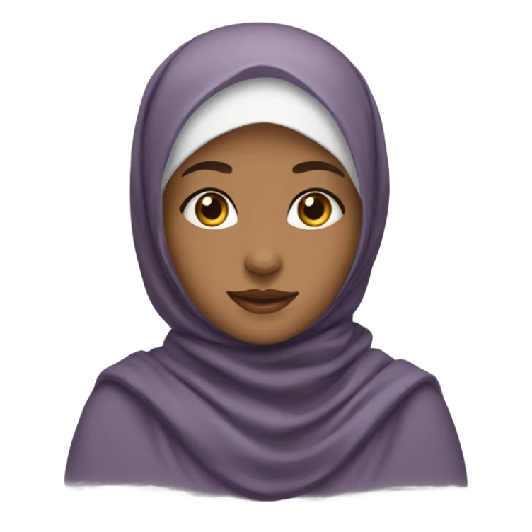Pretty girl wearing hijab sticker