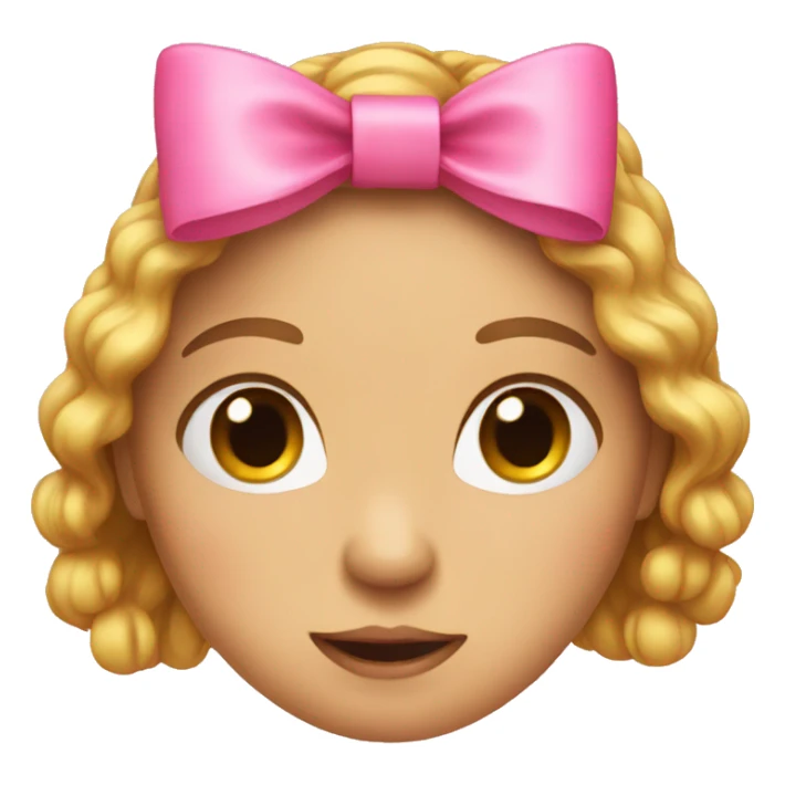 pink bow sticker