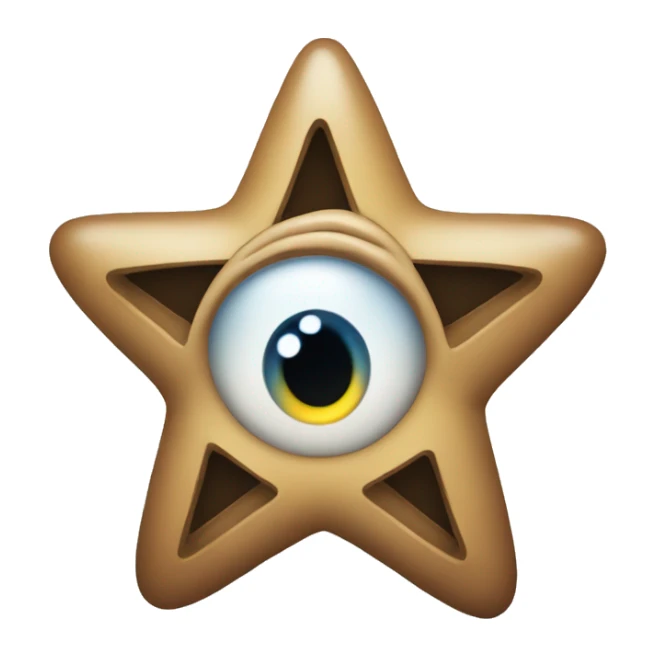 a tattoed star with a teardrop falling from the eyes sticker
