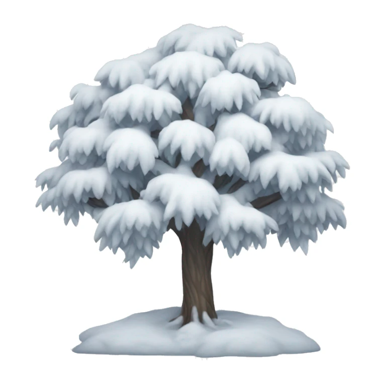 snowy white tree sticker