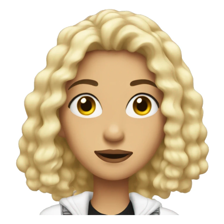 Julia in Charlie XCX style sticker