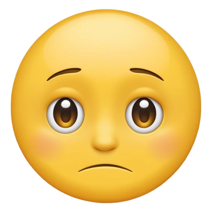 make a classic yellow circle emoji based on this phrase "I have felt anxious about my futere since the start of the year" sticker