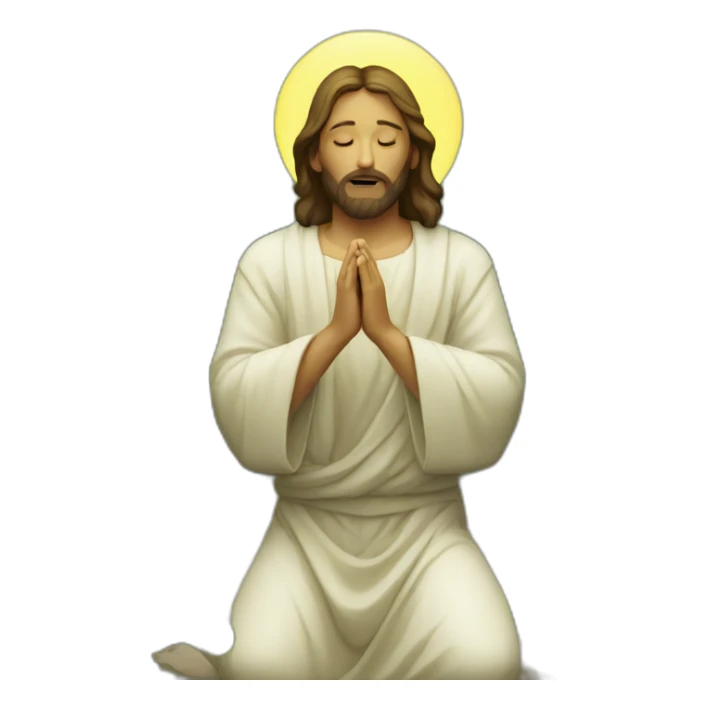 Jesus praying in the garden sticker