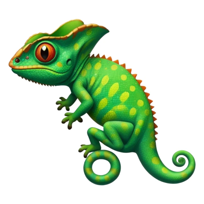 A chameleon with a shirt that says CELANS sticker