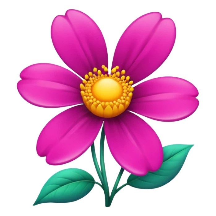 flower inspired by the reference image, smooth glossy look, vibrant colors sticker