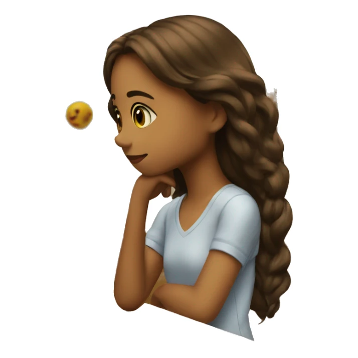 girl watching at masterpiece sticker