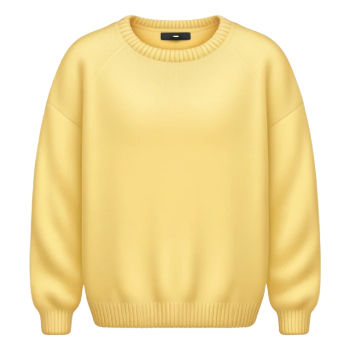 Pastel Yellow Cozy Sweater sticker
